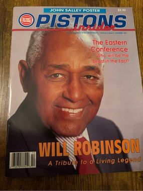 Vintage 1991 Detroit Pistons Insider John Salley Poster Will Robinson NBA